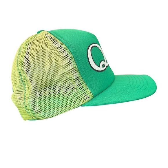 Vintage Quaker State Racing Snapback Trucker Hat Green Adjustable - Picture 4 of 5
